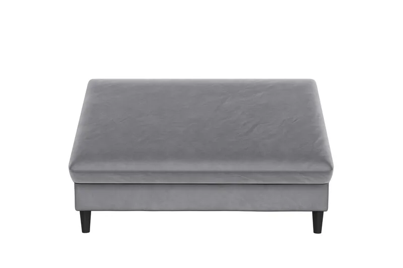 Ottoman/Taburet Hartford Grå, Velour - Grå, Velour - Møbler - Stole & lænestole - Taburet & skammel - Puf