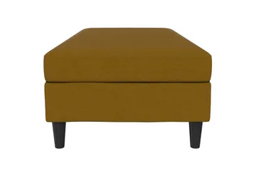 Ottoman/Taburet Hartford Gul, Linnedstoflook (100% Polyester - Gul, Linnedstoflook (100% Polyester - Møbler - Stole & lænestole - Taburet & skammel - Puf