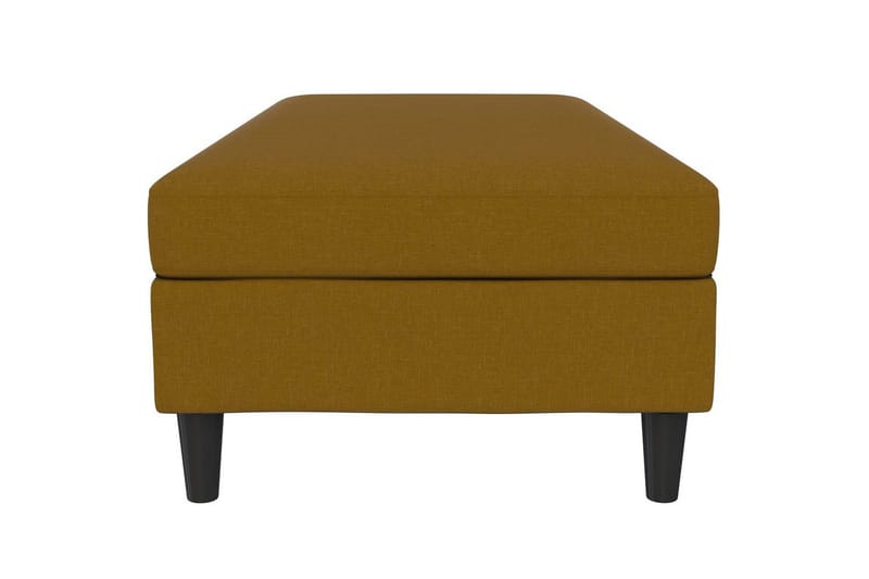 Ottoman/Taburet Hartford Gul, Linnedstoflook (100% Polyester - Gul, Linnedstoflook (100% Polyester - Møbler - Stole & lænestole - Taburet & skammel - Puf