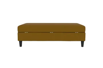 Ottoman/Taburet Hartford Gul, Linnedstoflook (100% Polyester - Gul, Linnedstoflook (100% Polyester - Møbler - Stole & lænestole - Taburet & skammel - Puf