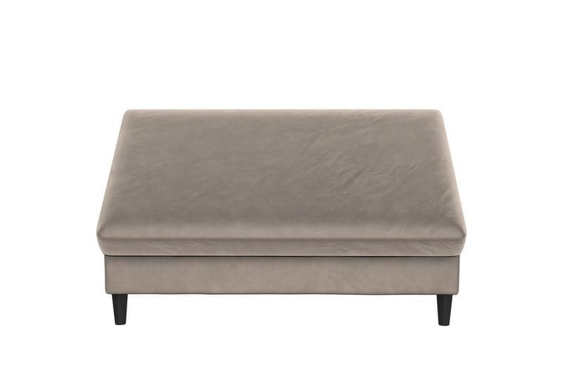 Ottoman/Taburet Hartford Taupe, Velour - Taupe, Velour - Møbler - Stole & lænestole - Taburet & skammel - Puf