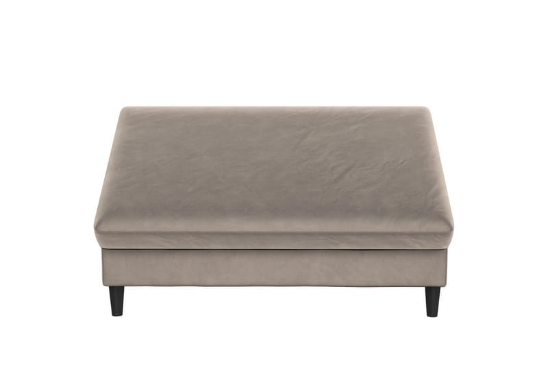 Ottoman/Taburet Hartford Taupe, Velour - Taupe, Velour - Møbler - Stole & lænestole - Taburet & skammel - Puf
