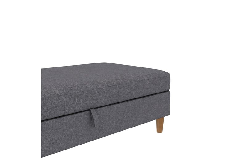 Ottoman/Taburet Lilly Lys Grå, Linned - Lys Grå, Linned - Møbler - Stole & lænestole - Taburet & skammel - Puf
