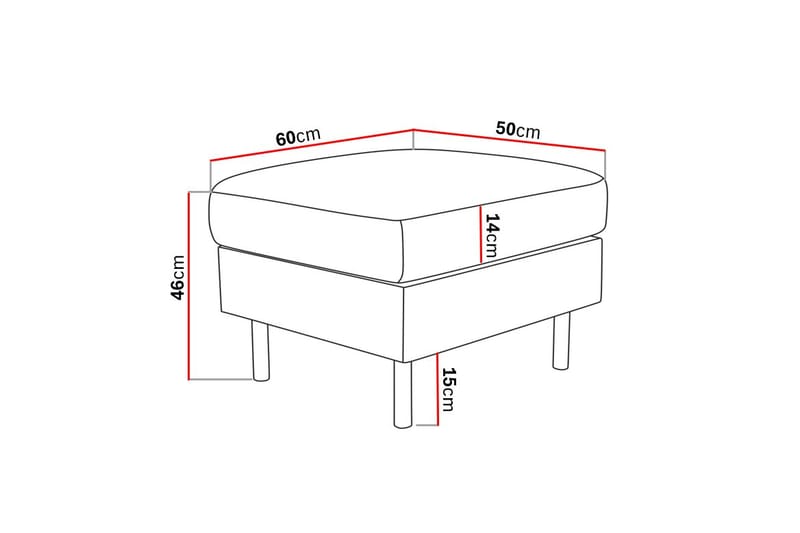 Peppe Fodskammel - Brun - Møbler - Stole & lænestole - Taburet & skammel - Puf