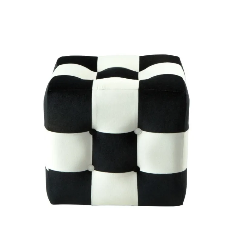 Peticire Sækkepuf 42 cm - Sort og hvid - Møbler - Stole & lænestole - Taburet & skammel - Ottoman