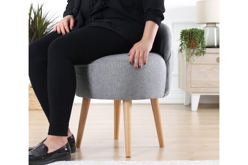 Philippi Siddepuf 42 cm - Grå - Møbler - Stole & lænestole - Taburet & skammel - Ottoman