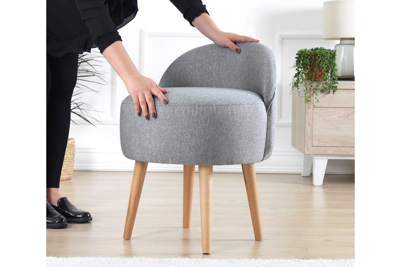 Philippi Siddepuf 42 cm - Grå - Møbler - Stole & lænestole - Taburet & skammel - Ottoman