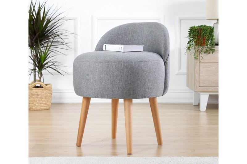 Philippi Siddepuf 42 cm - Grå - Møbler - Stole & lænestole - Taburet & skammel - Ottoman