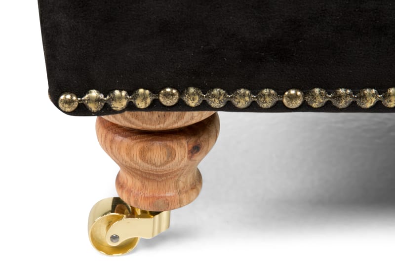 Amiral Puf - Sort Velour - Møbler - Stole & lænestole - Taburet & skammel - Puf