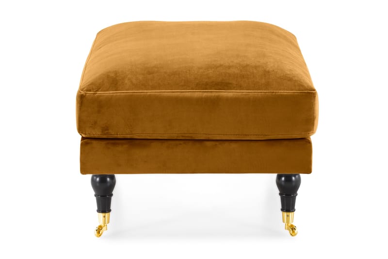 Andrew Puf Velour - Amber/Messing - Møbler - Stole & lænestole - Taburet & skammel - Puf