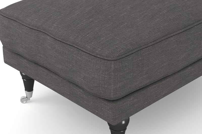 Andrew Puf - Mørkegrå/Krom - Møbler - Stole & lænestole - Taburet & skammel - Puf