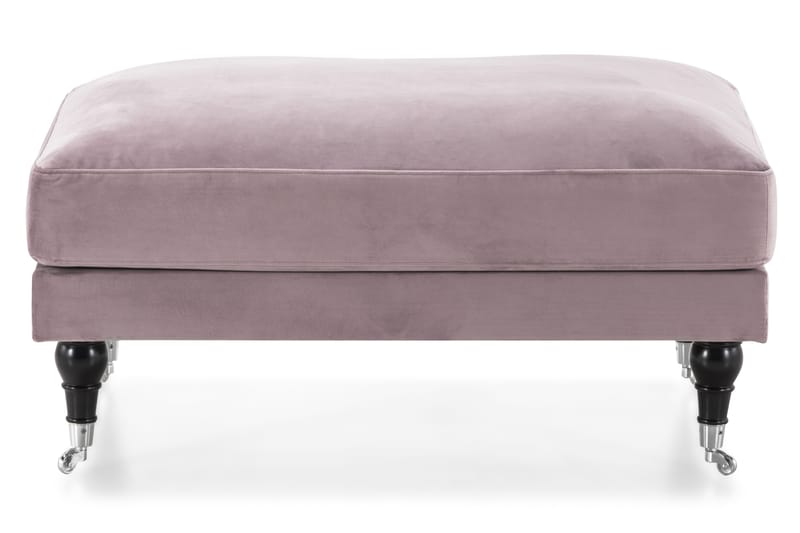 Andrew Puf Velour - Lilla/Krom - Møbler - Stole & lænestole - Taburet & skammel - Puf