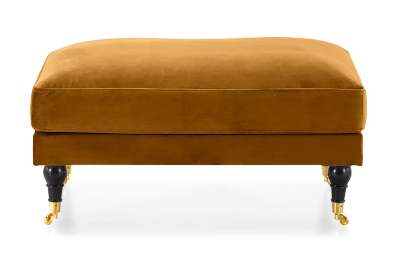 Andrew Puf Velour - Amber/Messing - Møbler - Stole & lænestole - Taburet & skammel - Puf