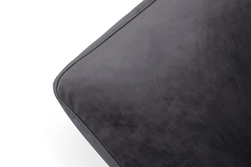 Andrew Puf Velour - Mørkegrå/Krom - Møbler - Stole & lænestole - Taburet & skammel - Puf