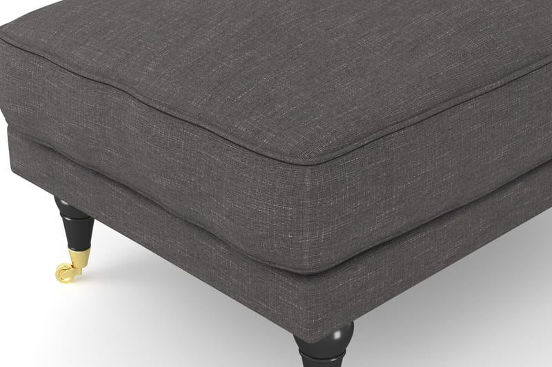 Andrew Puf - Mørkegrå/Messing - Møbler - Stole & lænestole - Taburet & skammel - Puf