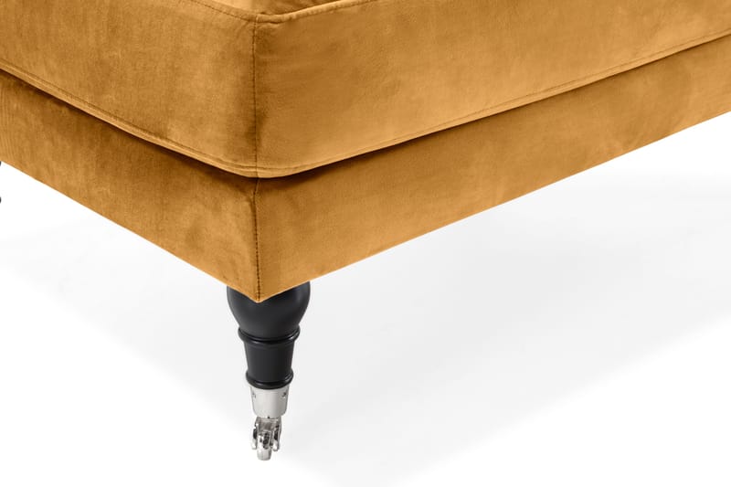 Andrew Puf Velour - Amber/Krom - Møbler - Stole & lænestole - Taburet & skammel - Puf