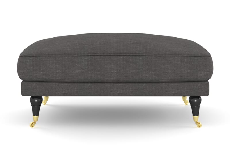 Andrew Puf - Mørkegrå/Messing - Møbler - Stole & lænestole - Taburet & skammel - Puf