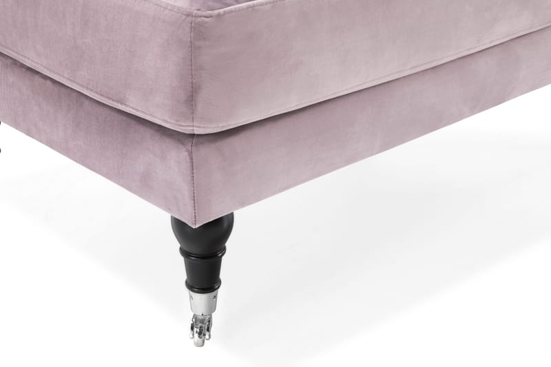 Andrew Puf Velour - Lilla/Krom - Møbler - Stole & lænestole - Taburet & skammel - Puf