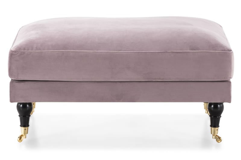 Andrew Puf Velour - Lilla/Messing - Møbler - Stole & lænestole - Taburet & skammel - Puf