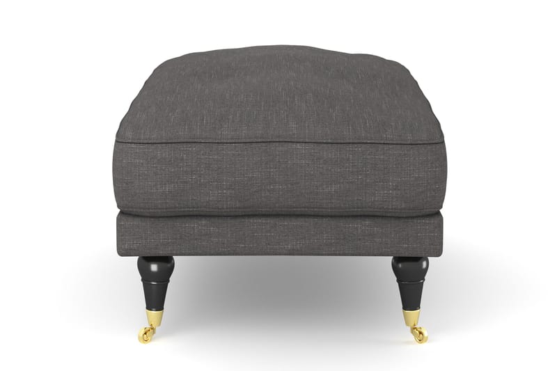 Andrew Puf - Mørkegrå/Messing - Møbler - Stole & lænestole - Taburet & skammel - Puf