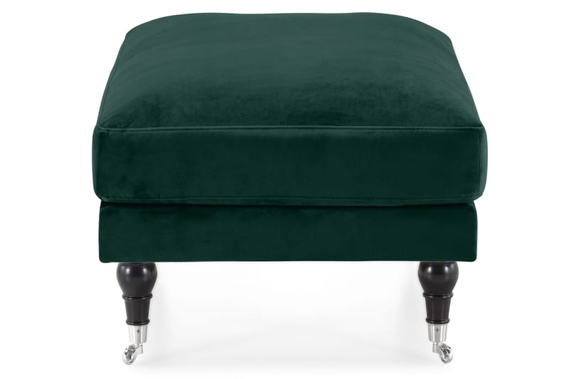 Andrew Puf Velour - Mørkegrøn/Krom - Møbler - Stole & lænestole - Taburet & skammel - Puf