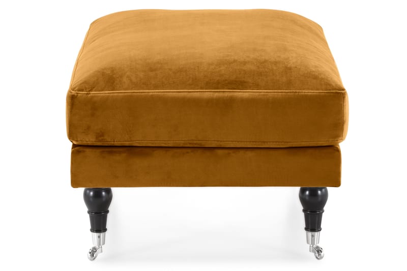 Andrew Puf Velour - Amber/Krom - Møbler - Stole & lænestole - Taburet & skammel - Puf