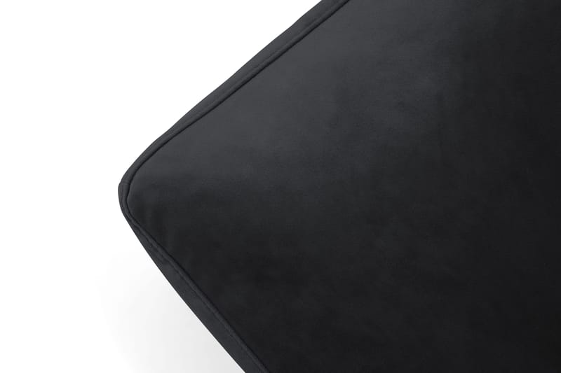 Andrew Puf Velour - Sort/Krom - Møbler - Stole & lænestole - Taburet & skammel - Puf