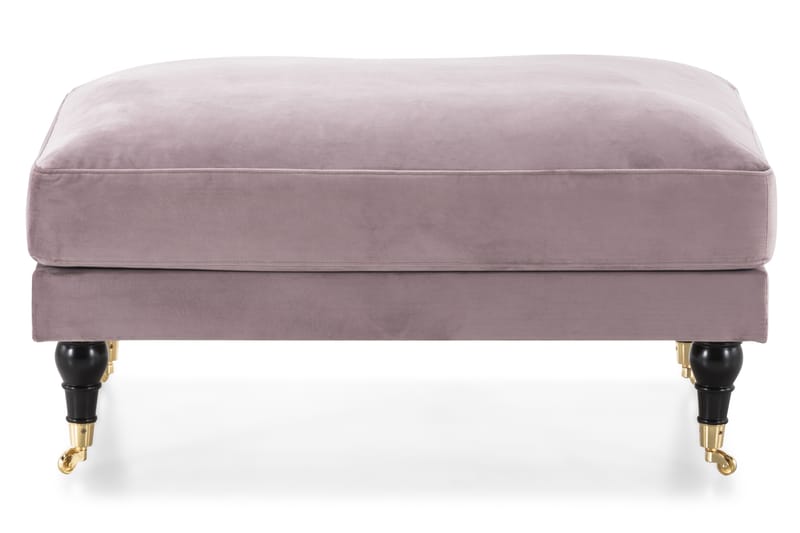 Andrew Puf Velour - Lilla/Messing - Møbler - Stole & lænestole - Taburet & skammel - Puf