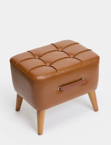Puf Atelier Del Sofa Ottocase Nostaljik (43 x 35 x 33 cm) brun - Møbler - Stole & lænestole - Taburet & skammel - Ottoman