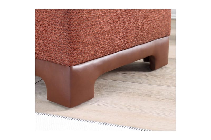 Puf Belarville Flise Rød - Flise Rød - Møbler - Stole & lænestole - Taburet & skammel - Ottoman
