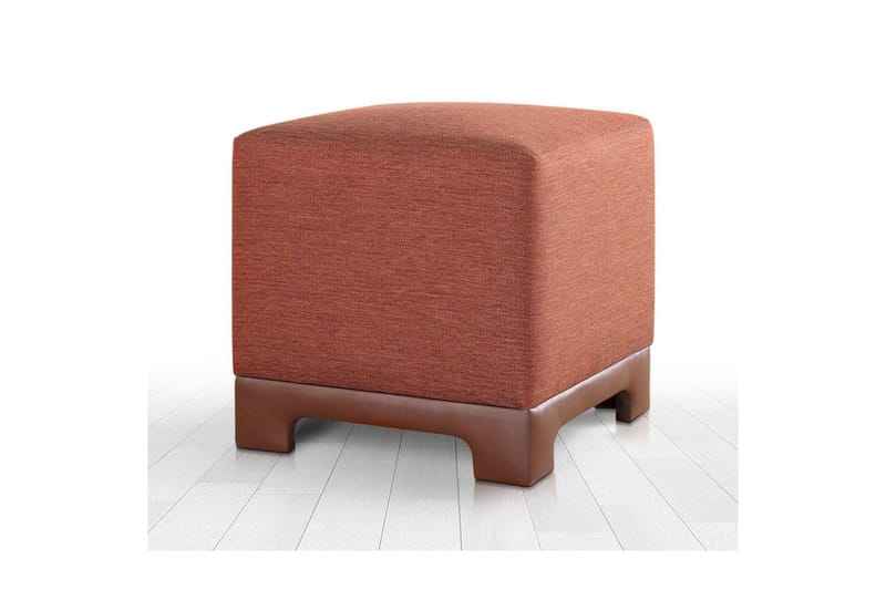 Puf Belarville Flise Rød - Flise Rød - Møbler - Stole & lænestole - Taburet & skammel - Ottoman