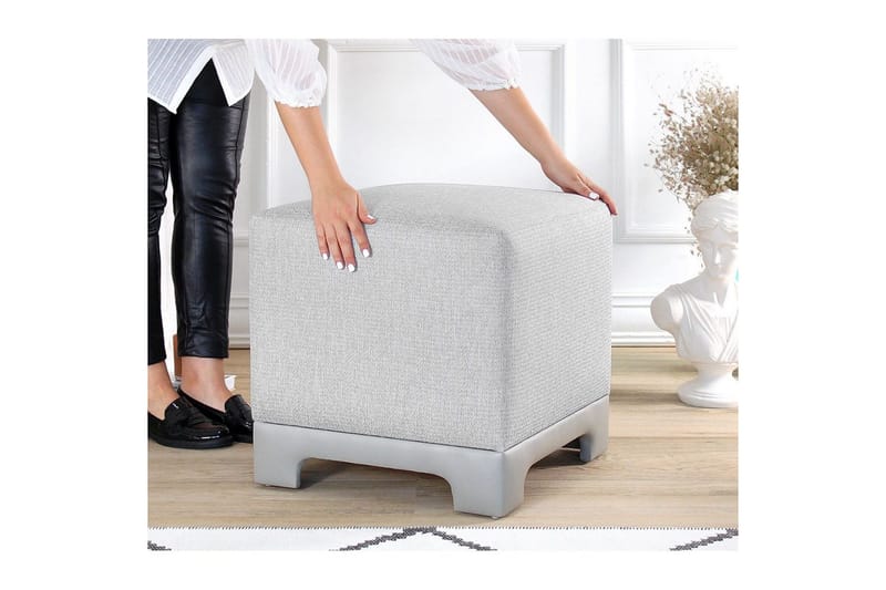 Puf Belarville Grå - Grå - Møbler - Stole & lænestole - Taburet & skammel - Ottoman