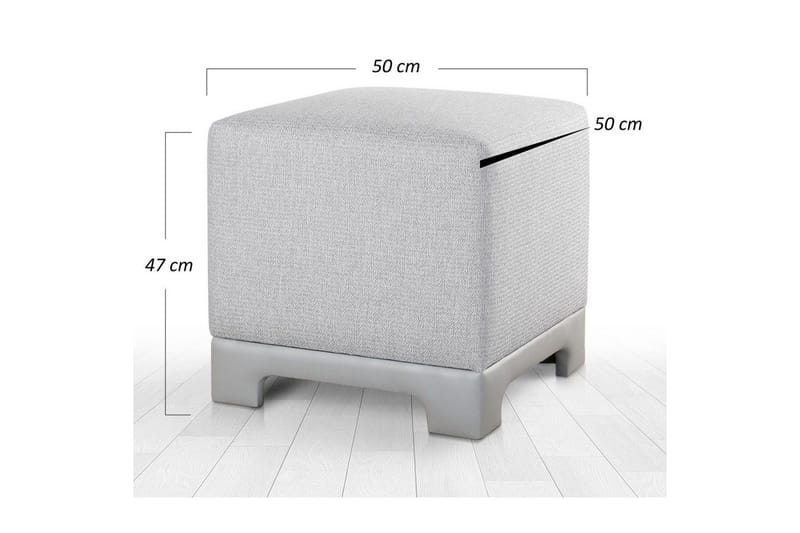 Puf Belarville Grå - Grå - Møbler - Stole & lænestole - Taburet & skammel - Ottoman