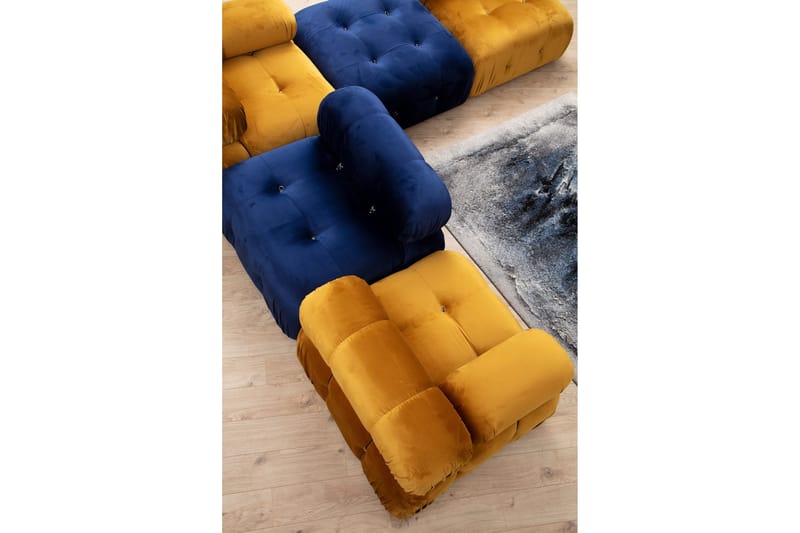 Belgin Fodskammelmodul 95 cm - Blå - Møbler - Stole & lænestole - Taburet & skammel - Puf