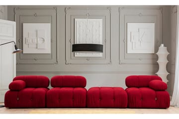 Belgin Fodskammelmodul 95 cm - Rød - Møbler - Stole & lænestole - Taburet & skammel - Puf