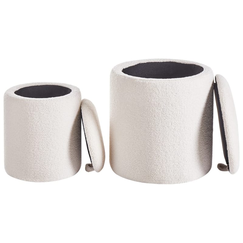 Puf Berea 2-pak - Hvid - Møbler - Stole & lænestole - Taburet & skammel - Ottoman