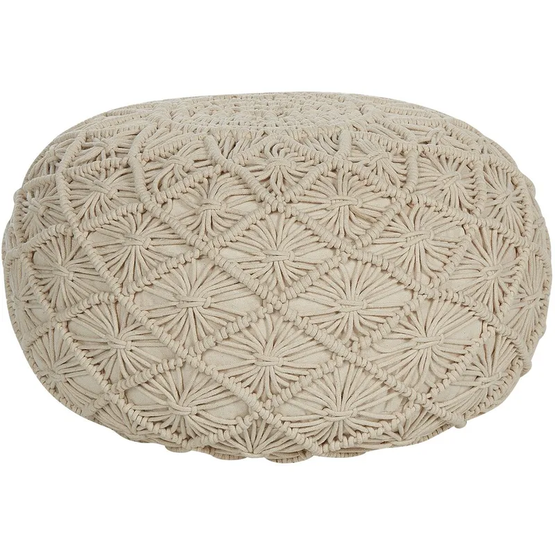 Puf Berkane - Beige/50x50x30 - Møbler - Stole & lænestole - Taburet & skammel - Ottoman