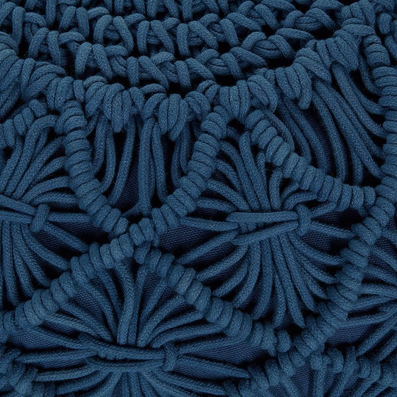 Puf Berkane - Blå/50x50x30 - Møbler - Stole & lænestole - Taburet & skammel - Ottoman