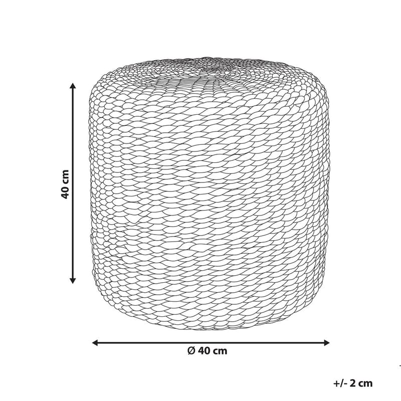 Puf Bichir - Naturlig - Møbler - Stole & lænestole - Taburet & skammel - Ottoman