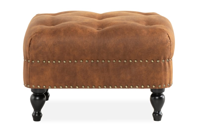 Castelano Fodskammel - Beige - Chesterfield puf - Puf