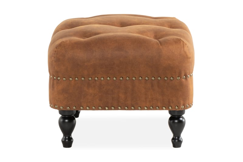 Castelano Fodskammel - Beige - Chesterfield puf - Puf