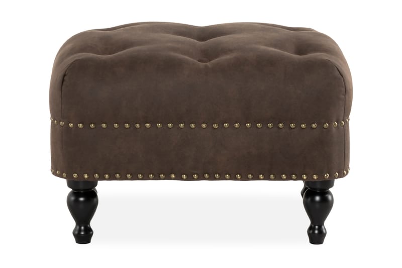 Castelano fodskammel - Brun - Møbler - Stole & lænestole - Taburet & skammel - Puf - Chesterfield puf