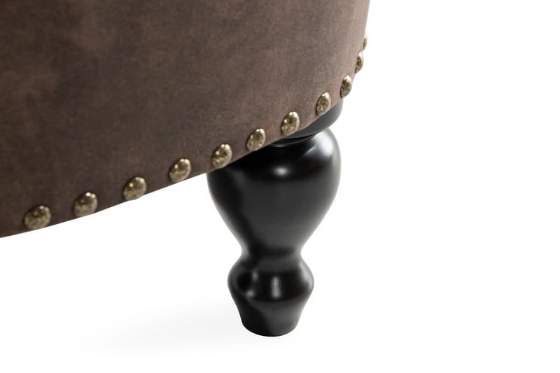 Castelano fodskammel - Brun - Møbler - Stole & lænestole - Taburet & skammel - Puf - Chesterfield puf