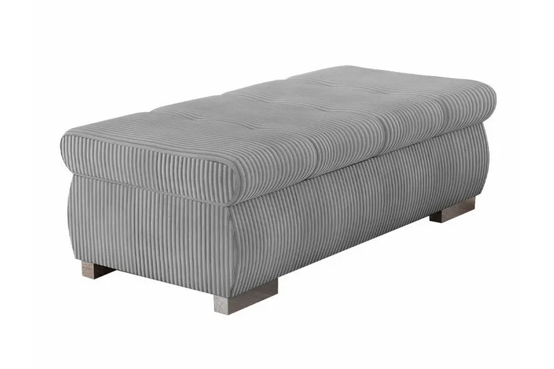 Cerys Fodskammel 60 cm, Grå