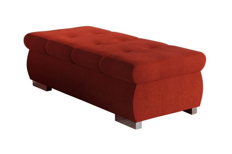 Cerys Fodskammel 60 cm, Rød