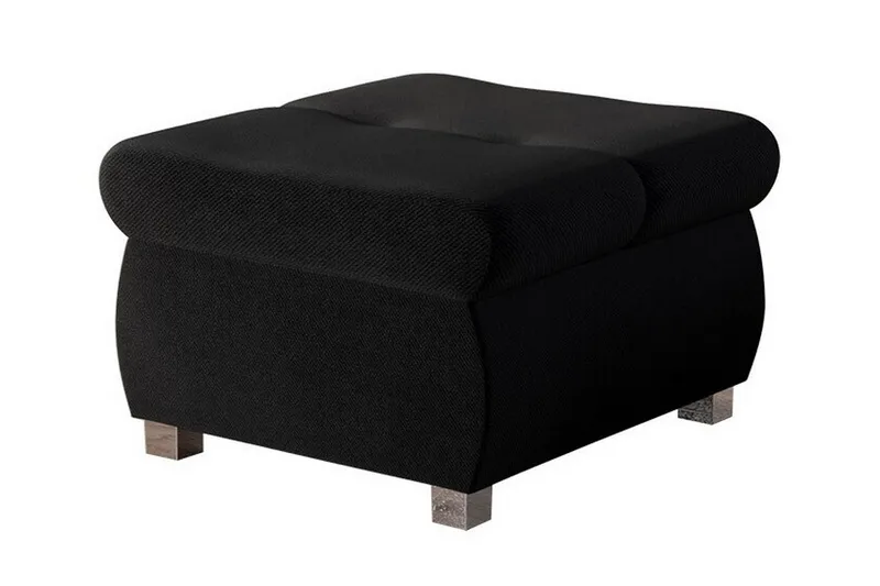 Cerys Fodskammel 60 cm, Sort