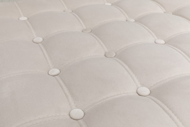 Chesterfield Deluxe Fodskammel Firkantet 70 cm - Velour Sort - Møbler - Stole & lænestole - Taburet & skammel - Puf - Chesterfield puf