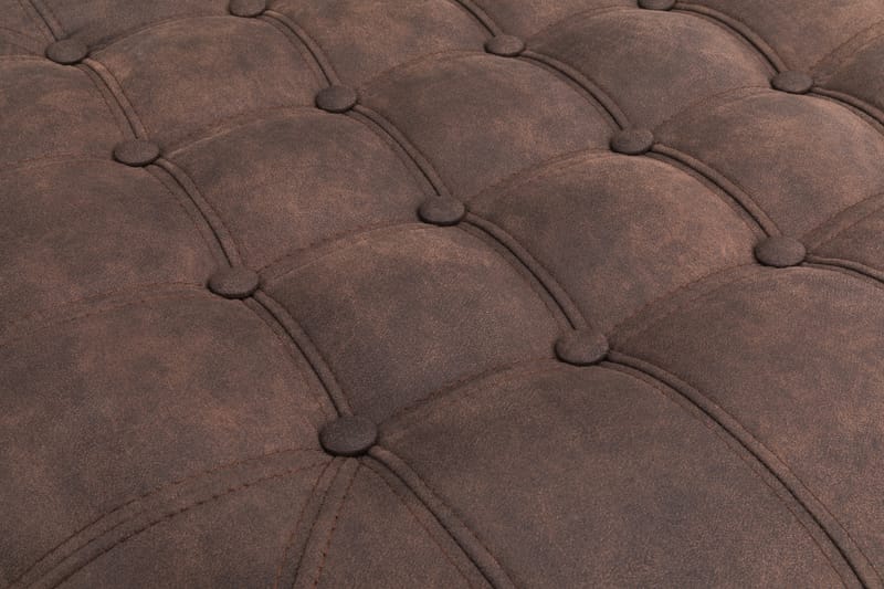 Chesterfield Deluxe Fodskammel Rund 80 cm - Velour Petrolblå - Møbler - Stole & lænestole - Taburet & skammel - Puf - Chesterfield puf