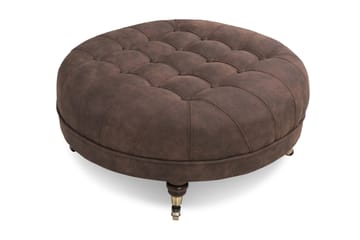 Chesterfield Deluxe Fodskammel Rund 80 cm