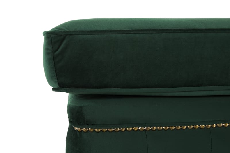 Chesterfield Deluxe Puf - Velour Mørkegrøn - Møbler - Stole & lænestole - Taburet & skammel - Puf - Chesterfield puf